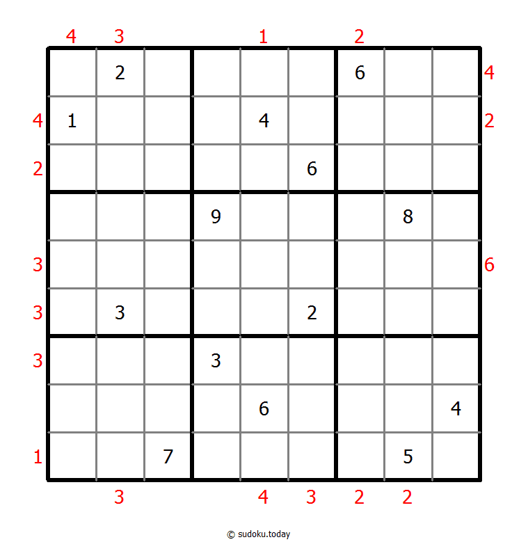 摩天大楼数独 #46331
