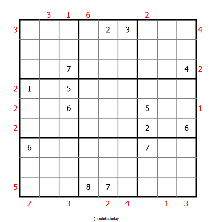 摩天大楼数独 #46340