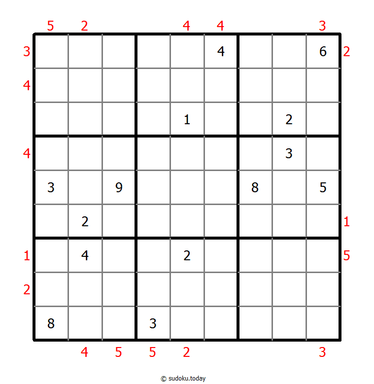 摩天大楼数独 #46407