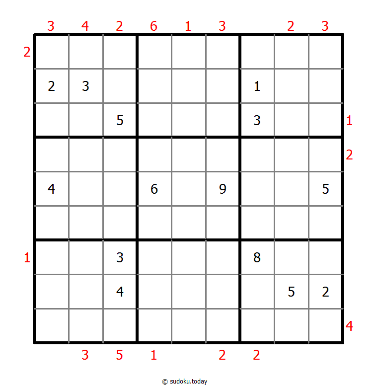 摩天大楼数独 #46539