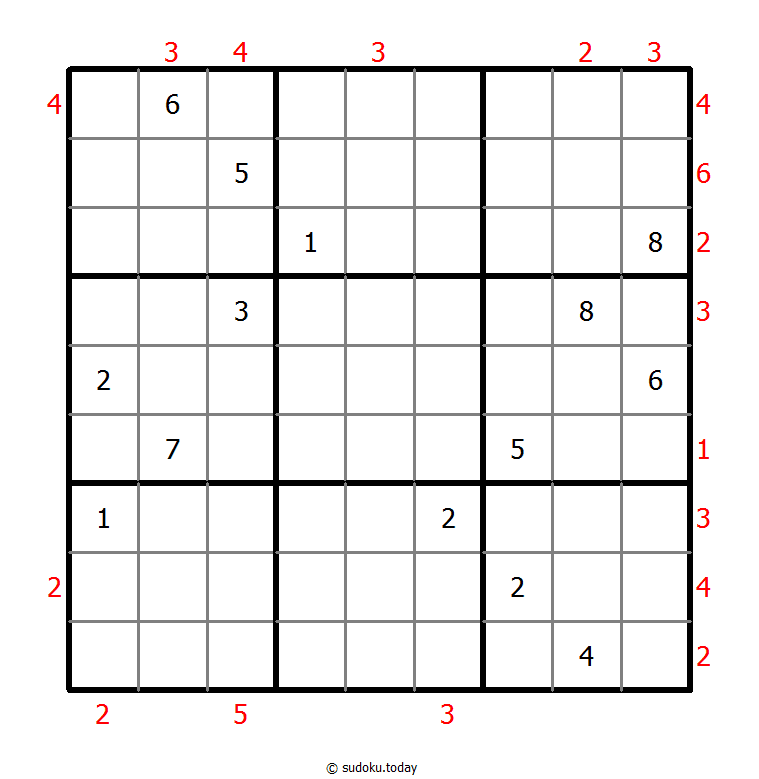 摩天大楼数独 #46669