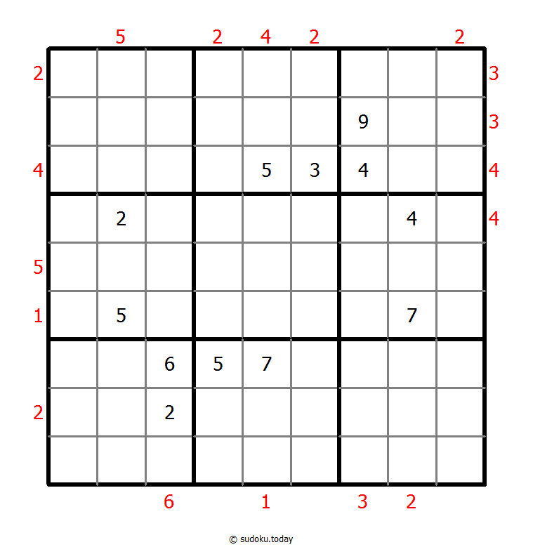 摩天大楼数独 #46710