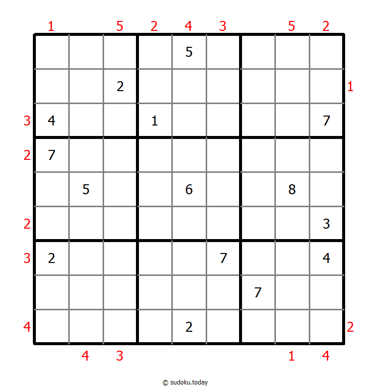 摩天大楼数独 #46727