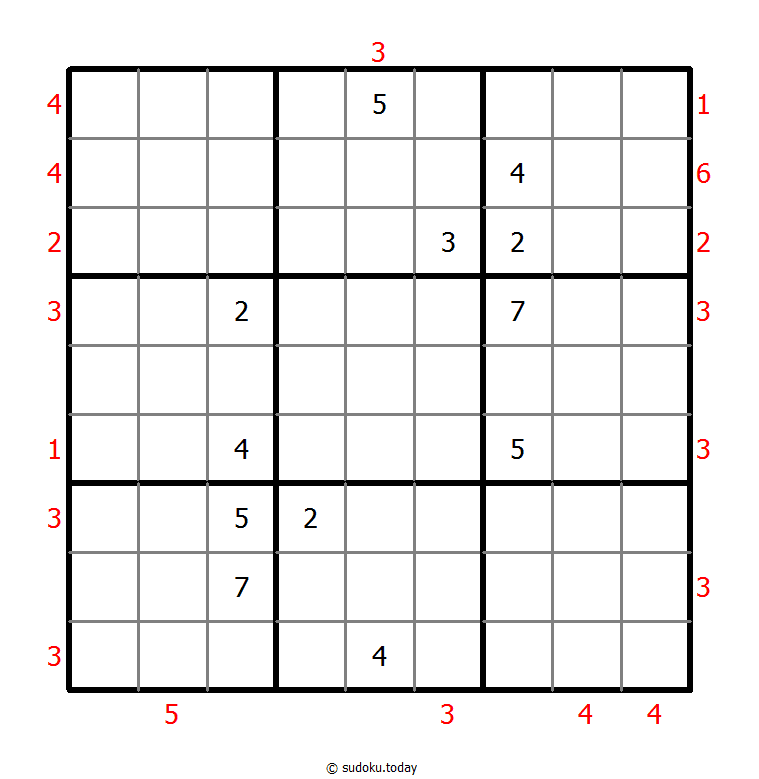 摩天大楼数独 #46862
