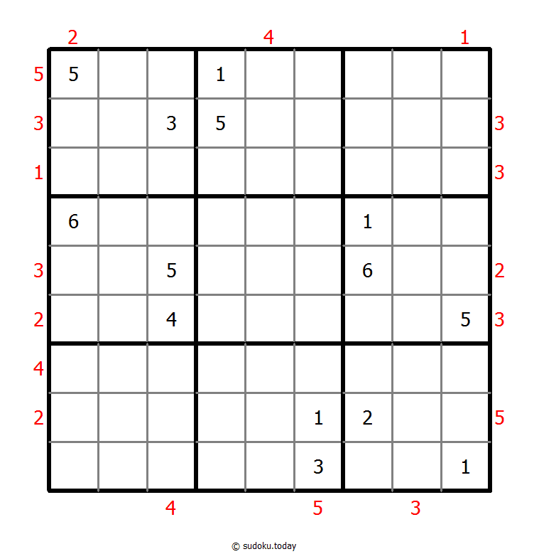 摩天大楼数独 #47026