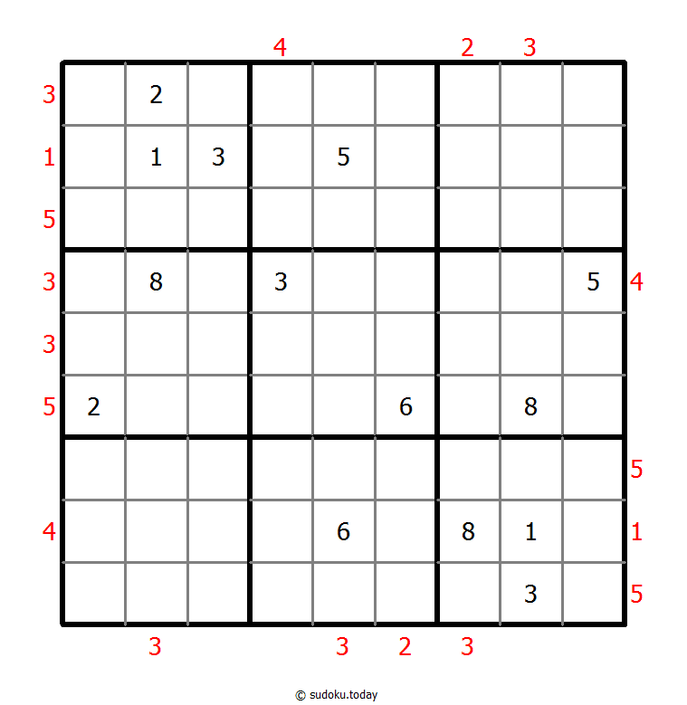 摩天大楼数独 #47461