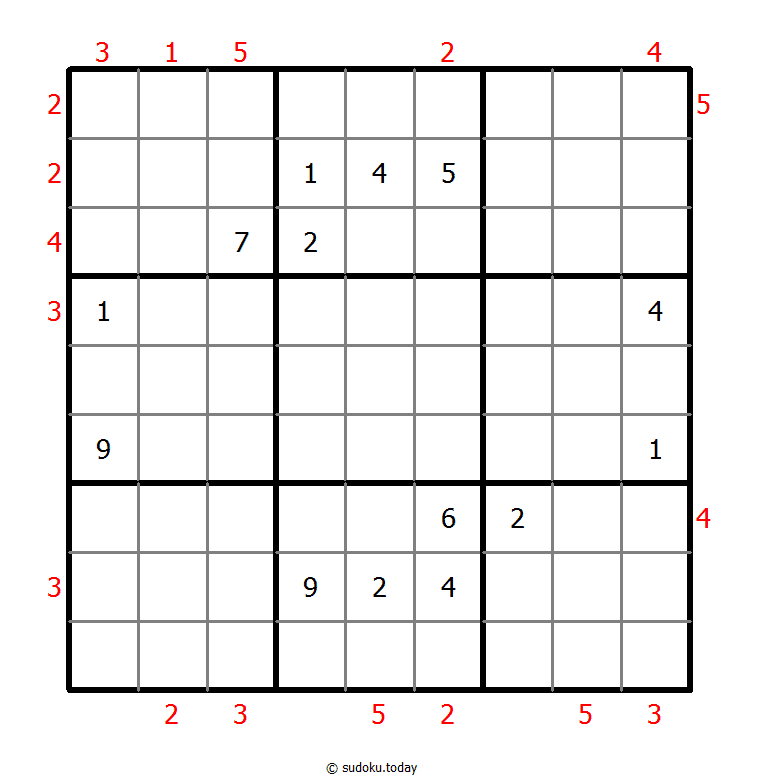 摩天大楼数独 #47784