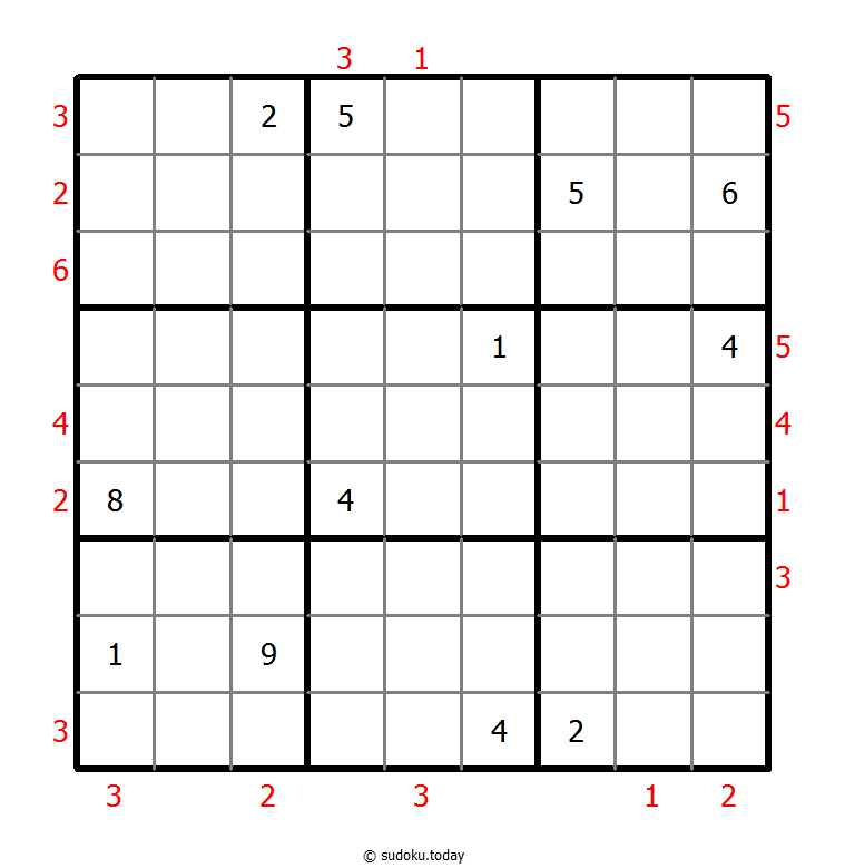 摩天大楼数独 #47927