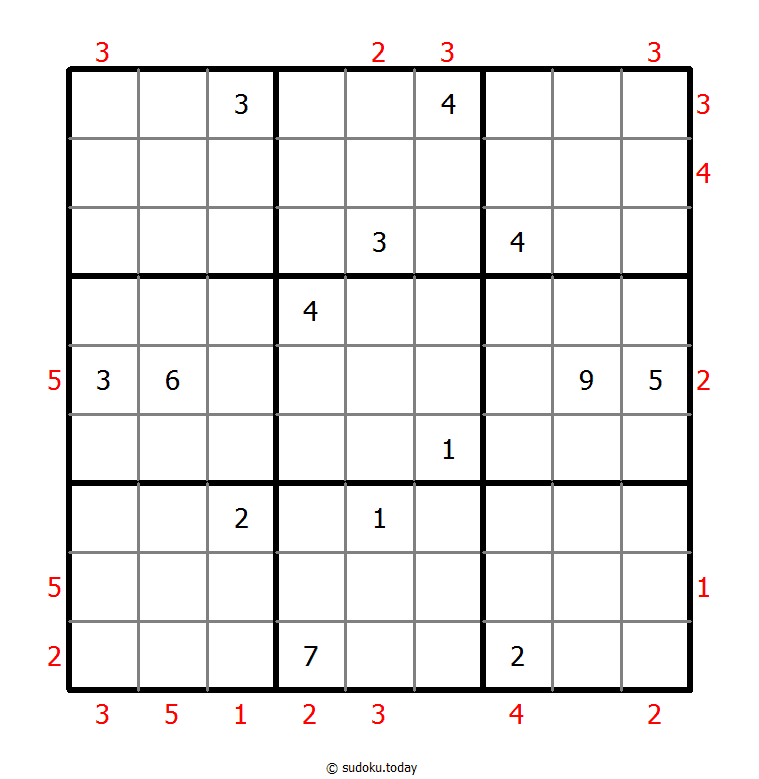 摩天大楼数独 #48016