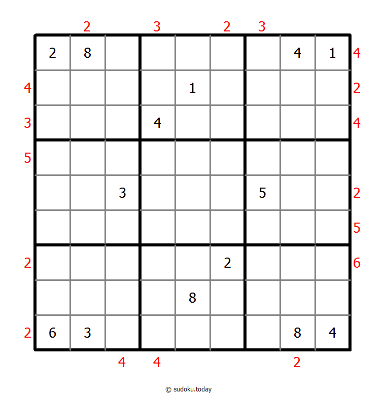摩天大楼数独 #48220