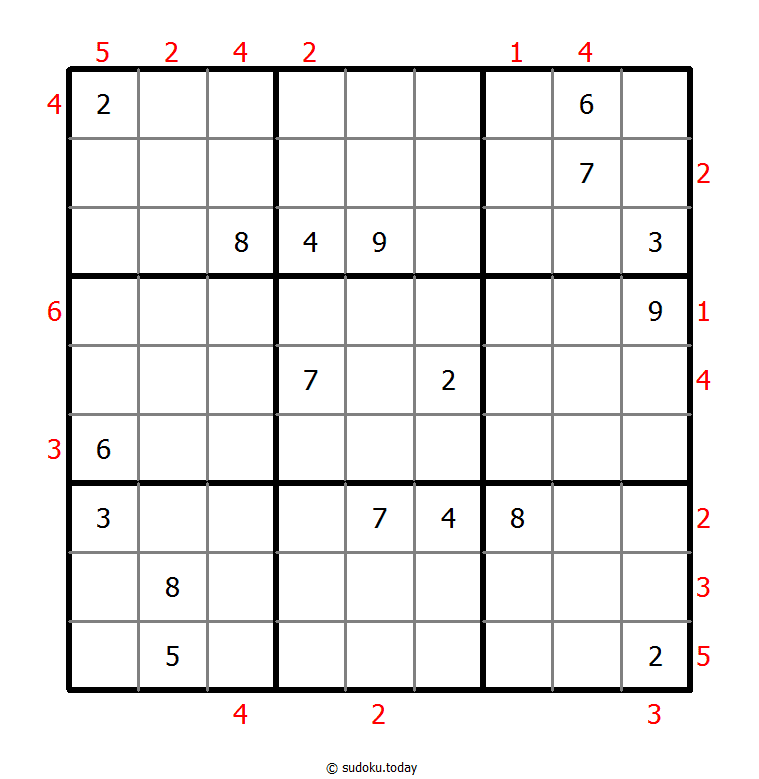 摩天大楼数独 #48325