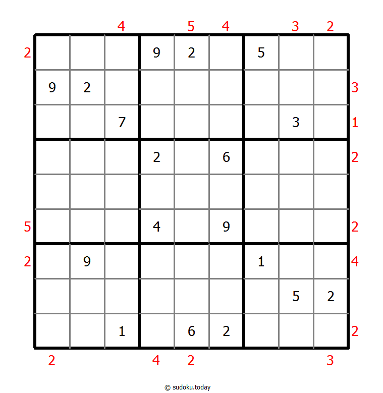 摩天大楼数独 #48327