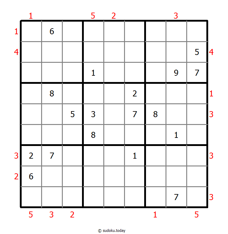 摩天大楼数独 #48333