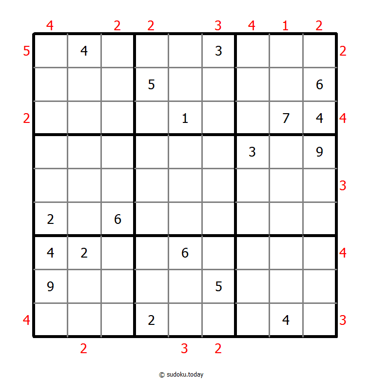 摩天大楼数独 #48335