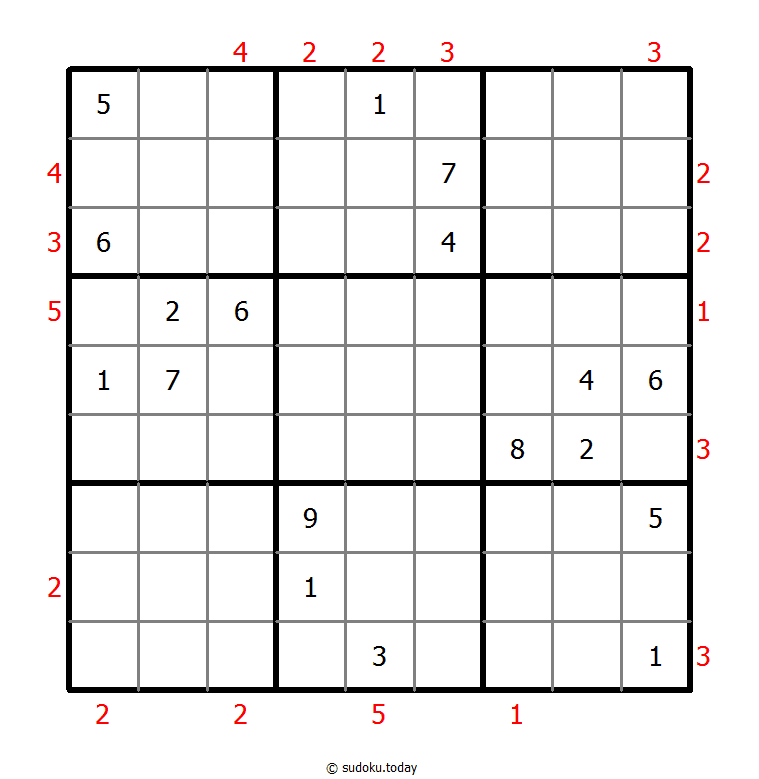 摩天大楼数独 #48344