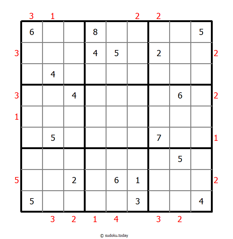 摩天大楼数独 #48347