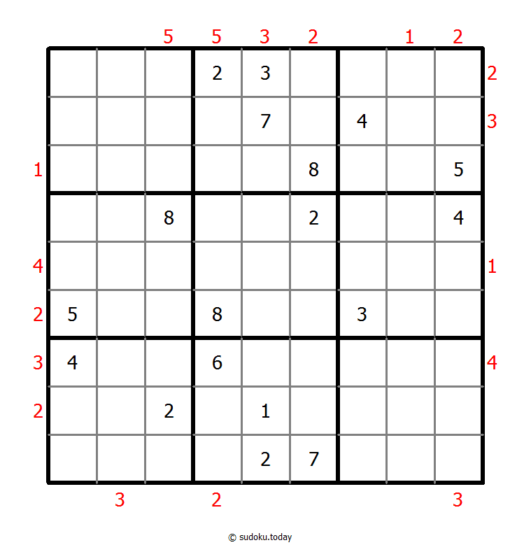 摩天大楼数独 #48350