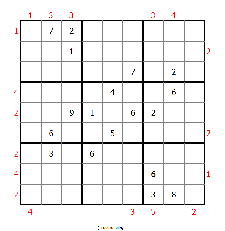 摩天大楼数独 #48358