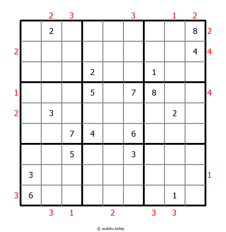 摩天大楼数独 #48365