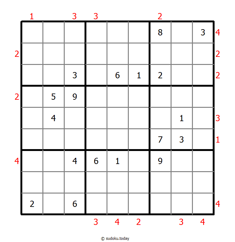 摩天大楼数独 #48377