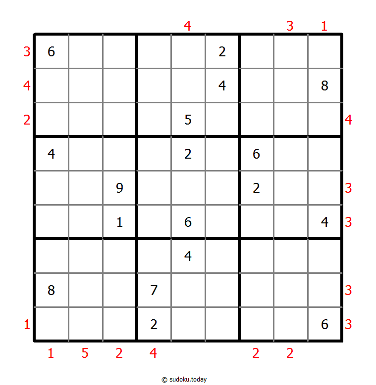摩天大楼数独 #48378