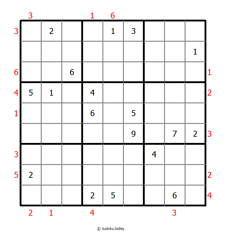 摩天大楼数独 #48398