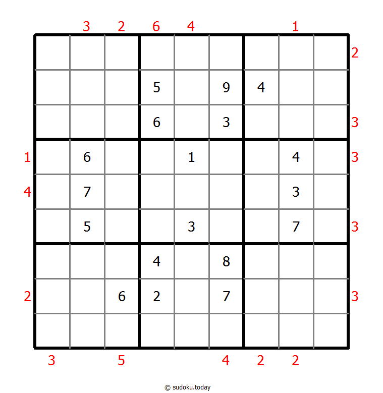 摩天大楼数独 #48400