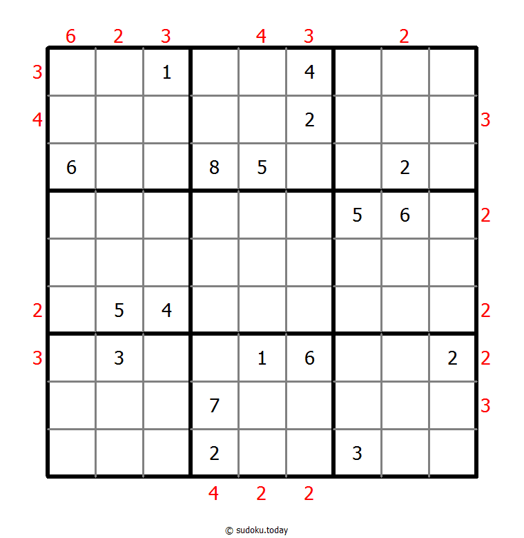 摩天大楼数独 #48403