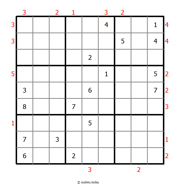 摩天大楼数独 #48420