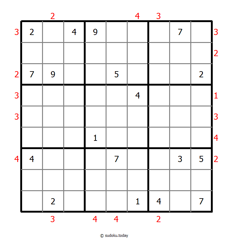 摩天大楼数独 #48424