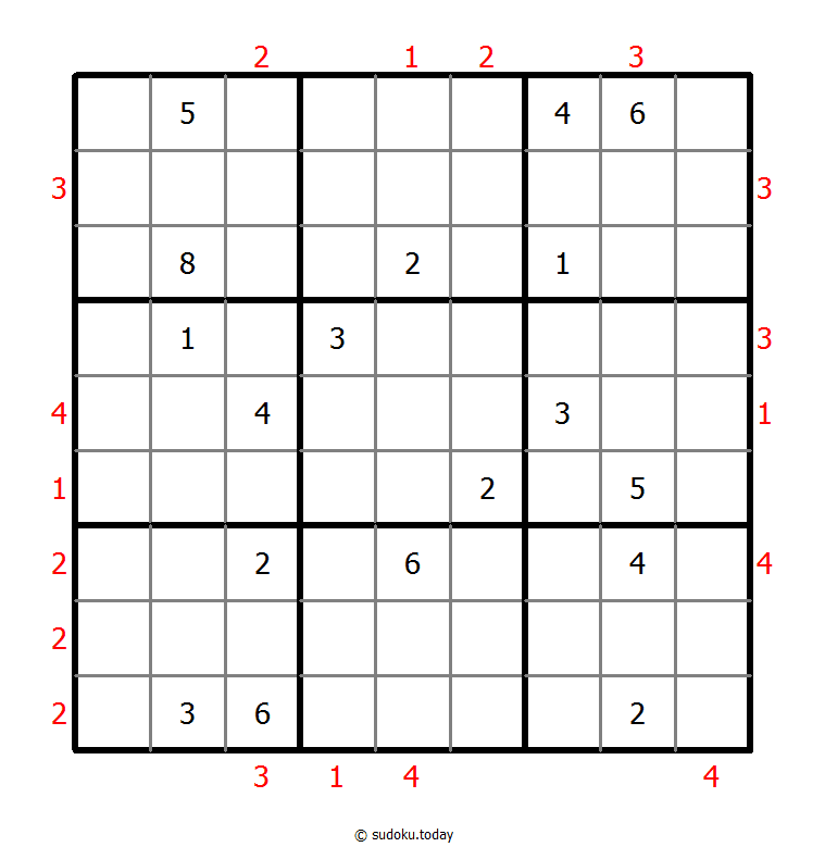 摩天大楼数独 #48425
