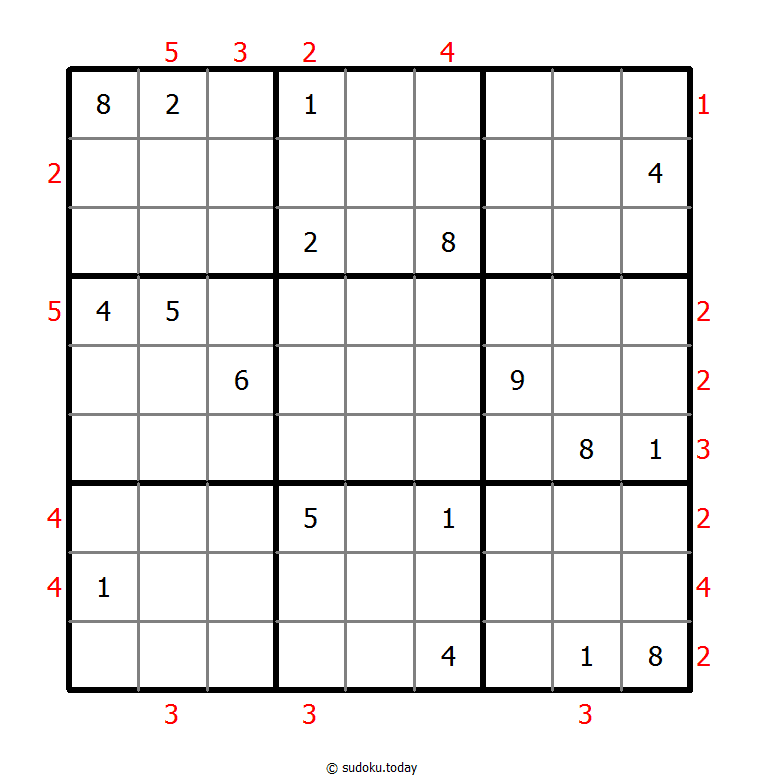 摩天大楼数独 #48429