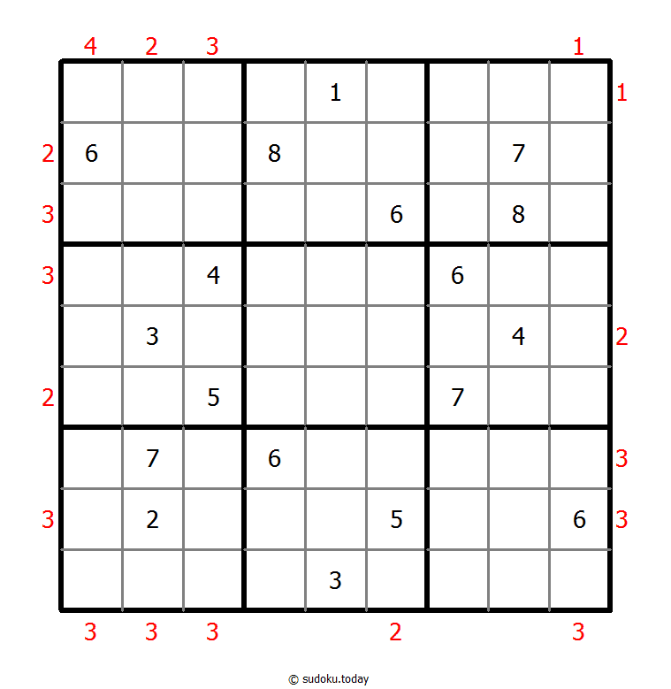 摩天大楼数独 #48433