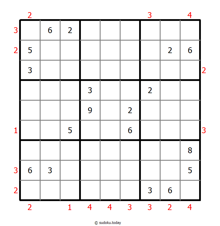 摩天大楼数独 #48434