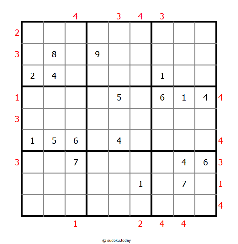 摩天大楼数独 #48435