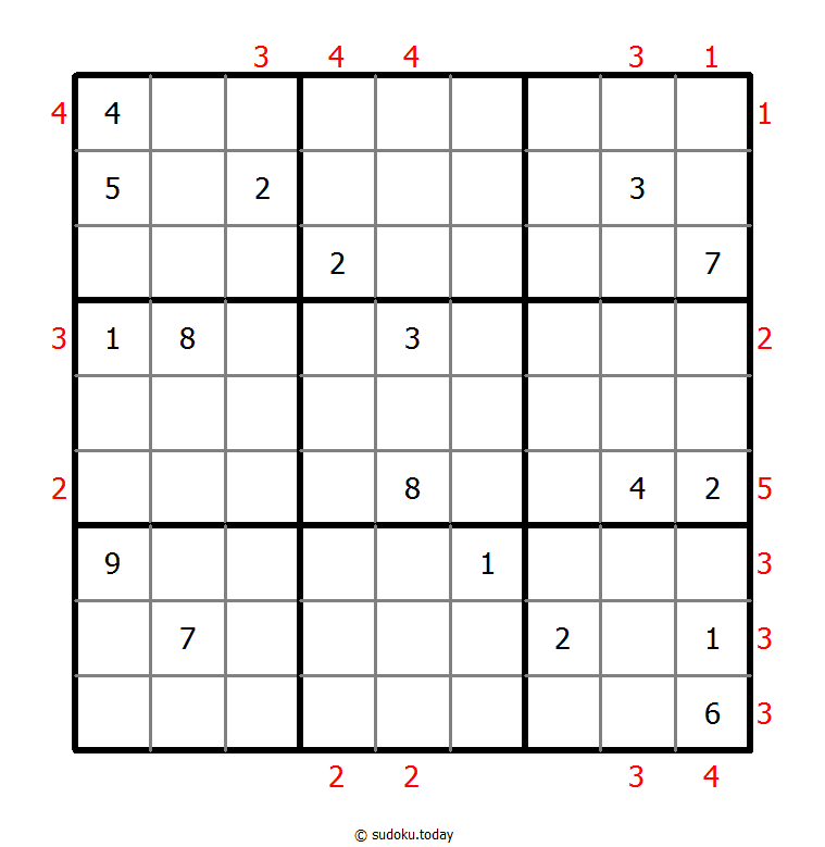 摩天大楼数独 #48437