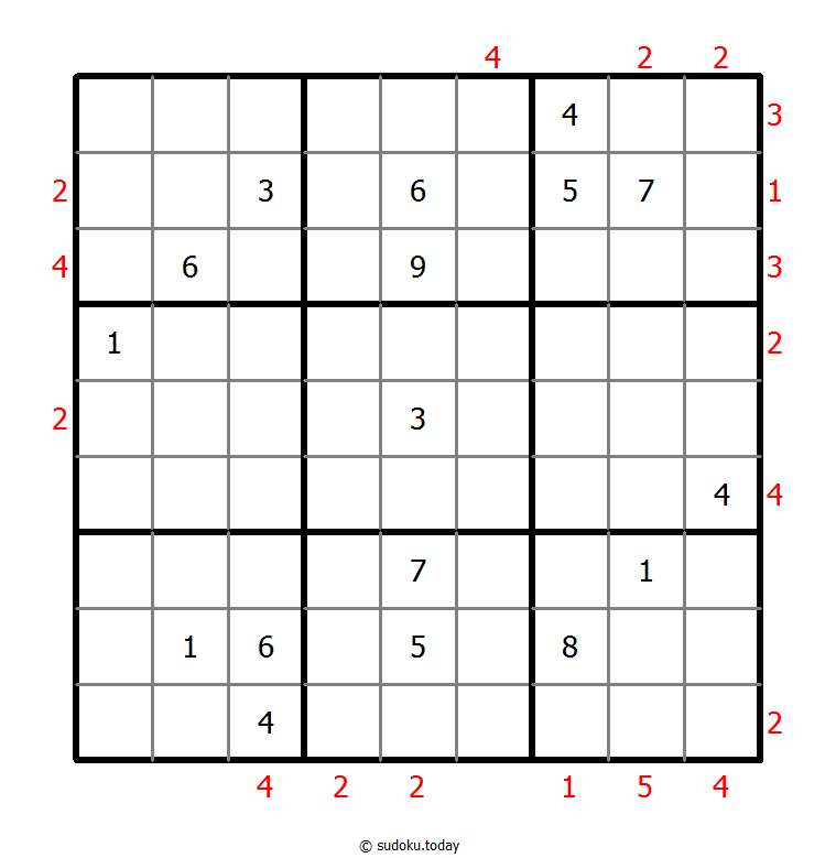 摩天大楼数独 #48438