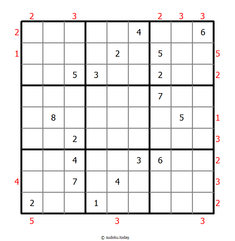 摩天大楼数独 #48443