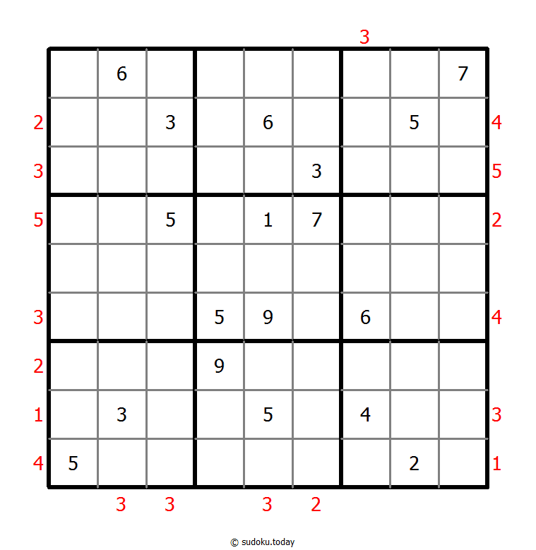 摩天大楼数独 #48448
