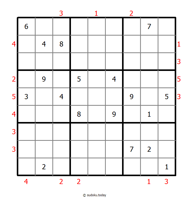 摩天大楼数独 #48455
