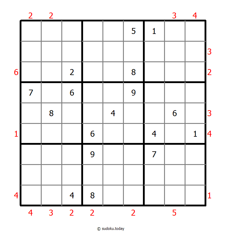 摩天大楼数独 #48461