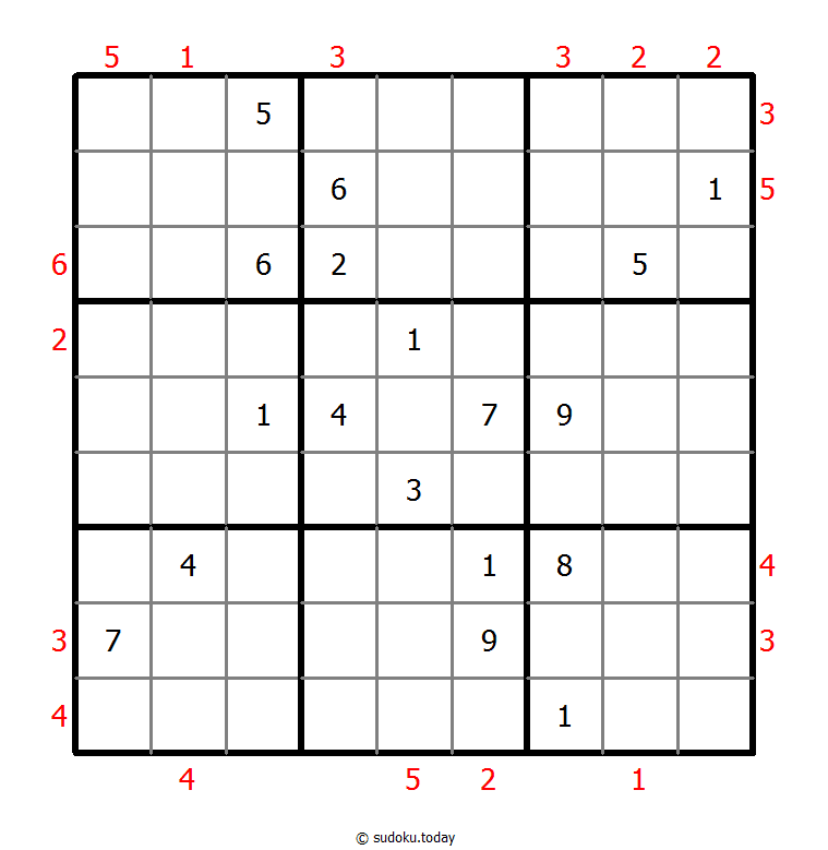 摩天大楼数独 #48463