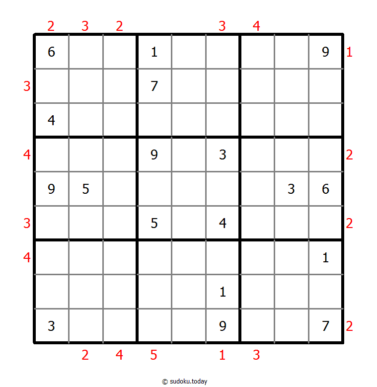 摩天大楼数独 #48511