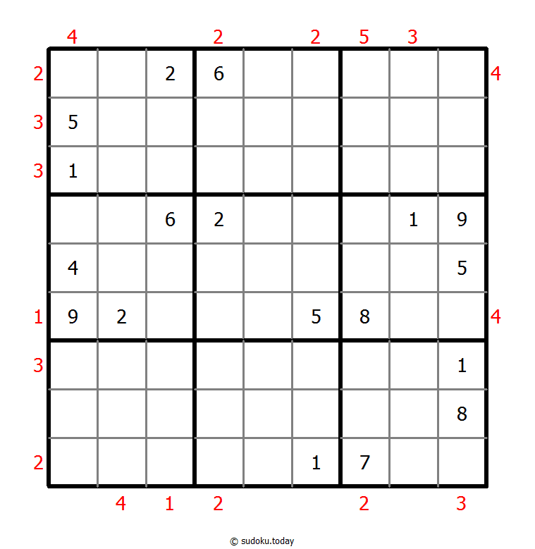 摩天大楼数独 #48517