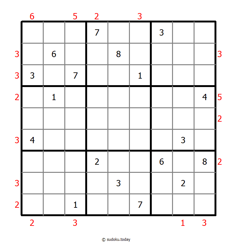 摩天大楼数独 #48525