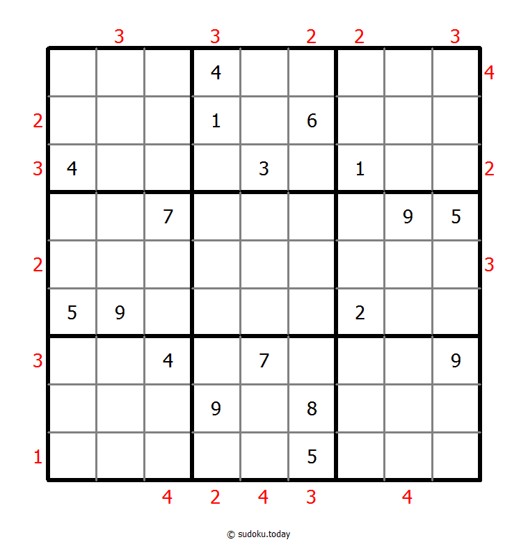 摩天大楼数独 #48529