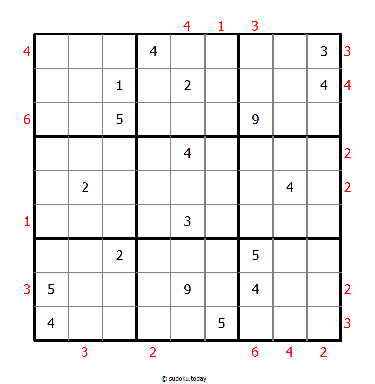 摩天大楼数独 #48535