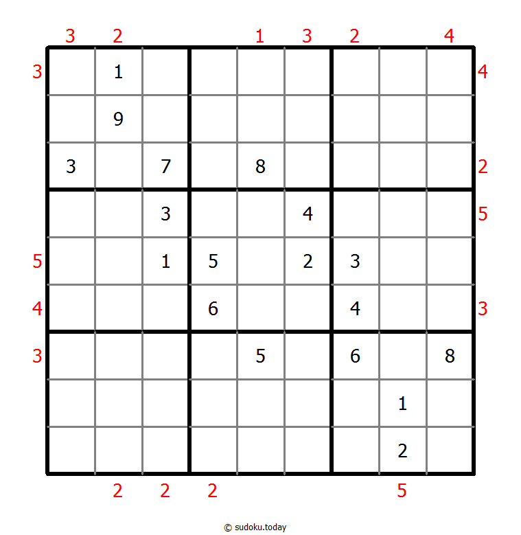 摩天大楼数独 #48546