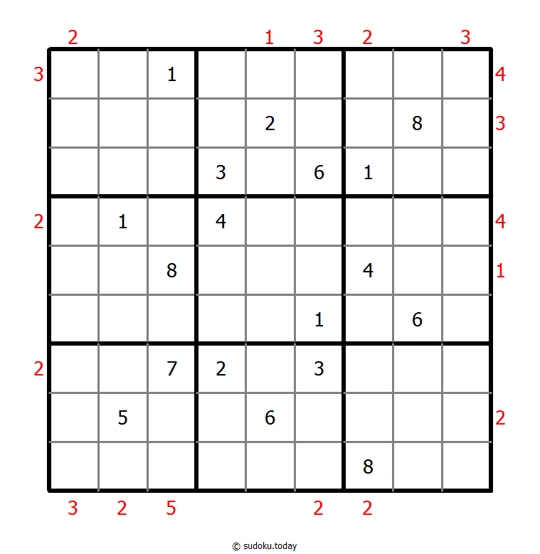 摩天大楼数独 #48555