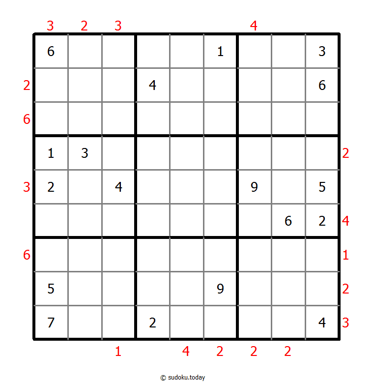 摩天大楼数独 #48556